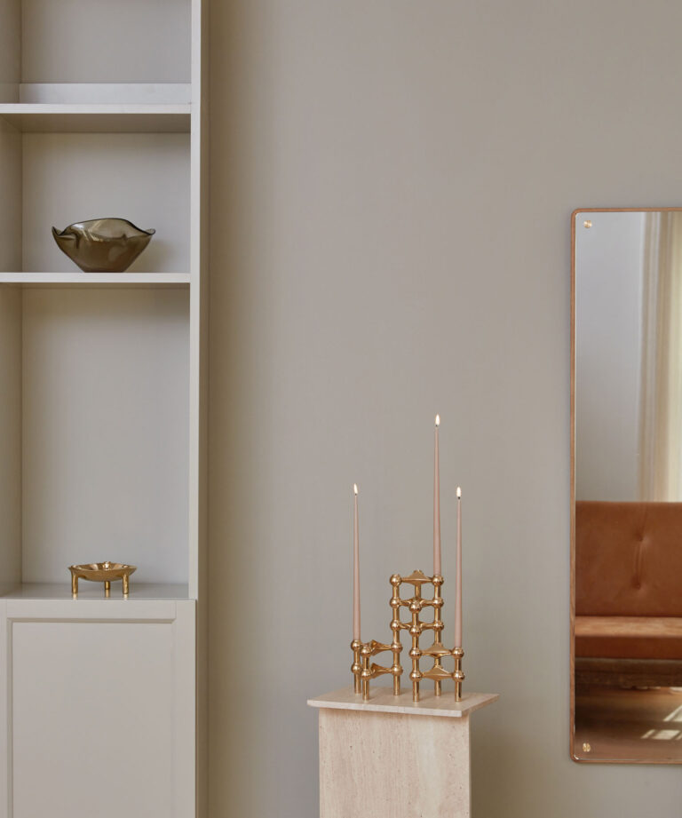 STOFF Nagel Candle Holder Brass 3-pack