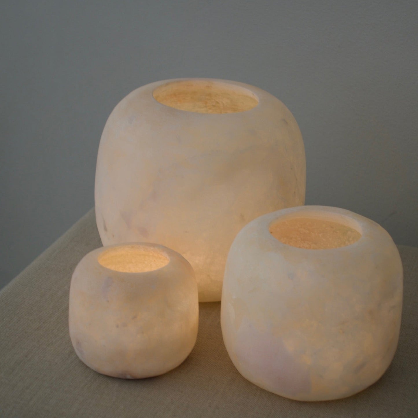 Sirocco Living Alabaster Curra Mini White 8 cm