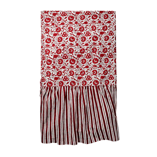Pick a Poppy Damson Bordsduk 180x250 Burgundy