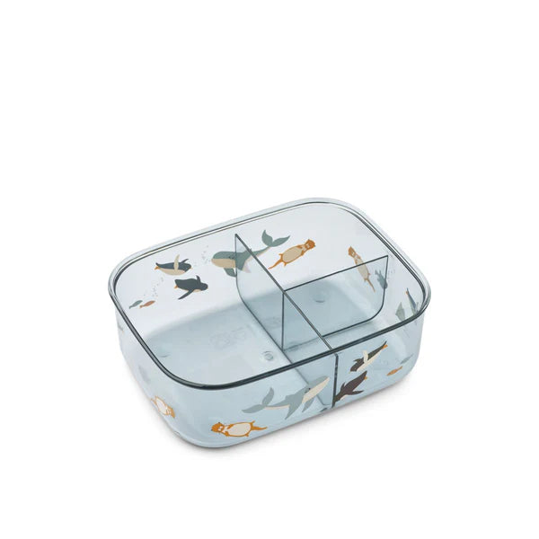 Liewood Arthur Tritan Lunch box Artic Sea Blue