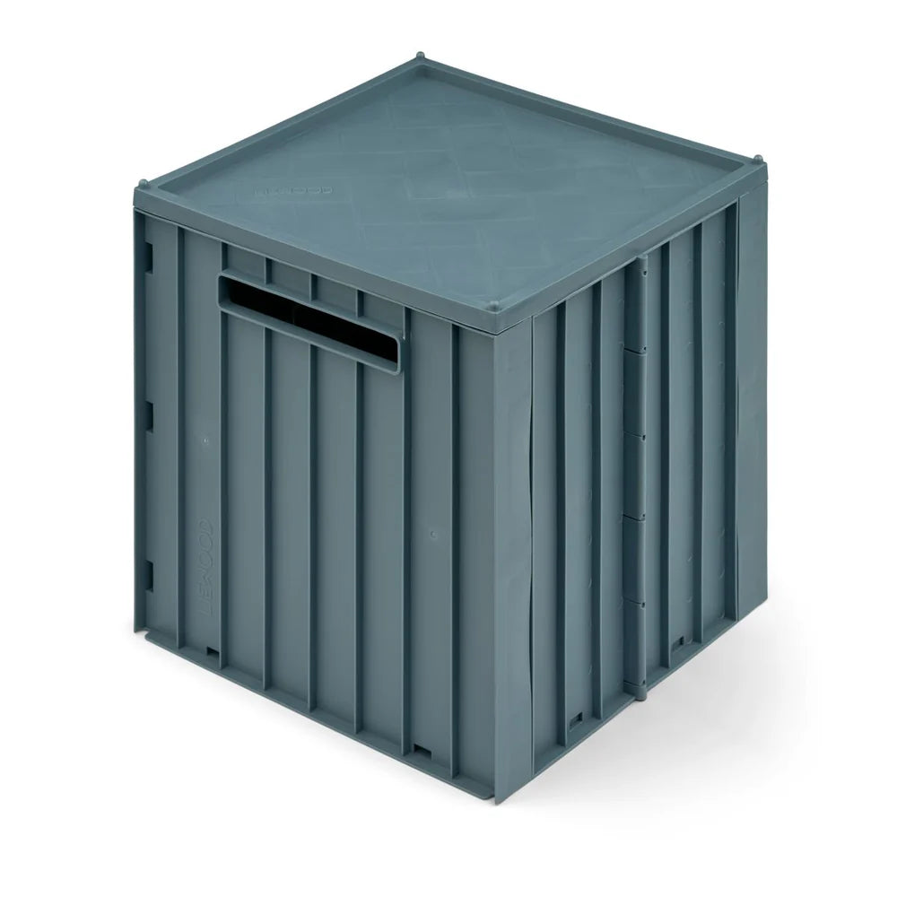 Liewood Elijah Storage Box med lock Whale Blue