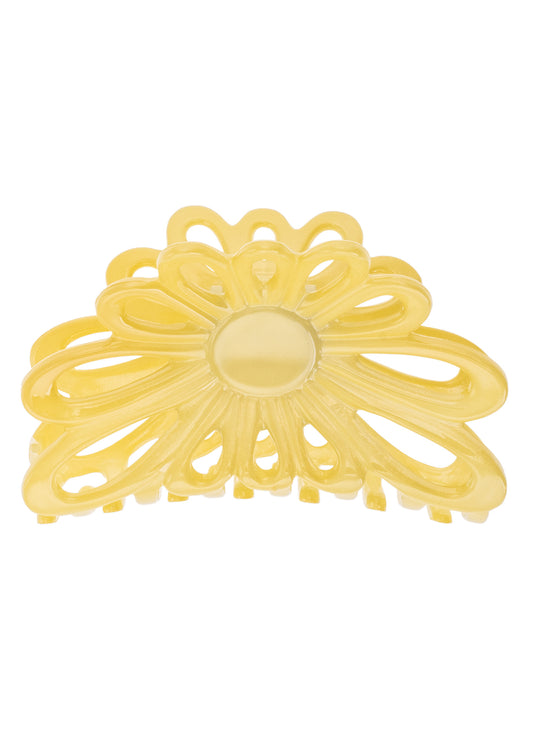 Bon Dep Hårklämma Flower 8cm Gul