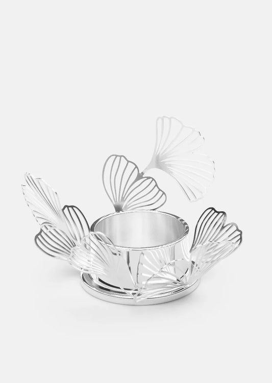 Skultuna Ljuslykta BK.FLWR Silver
