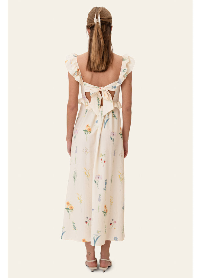 BYIC Melba Klänning off-white blommönster