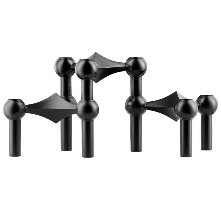STOFF Nagel Candle Holder Black 3-pack