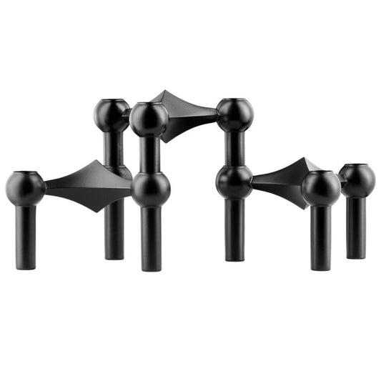 STOFF Nagel Candle Holder Black 3-pack