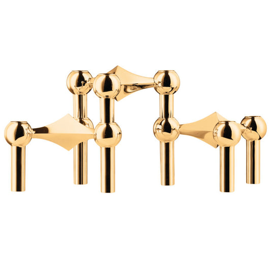 STOFF Nagel Candle Holder Brass 3-pack