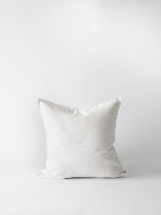 Tell Me More Kuddfodral Linne 50x50  - bleached white
