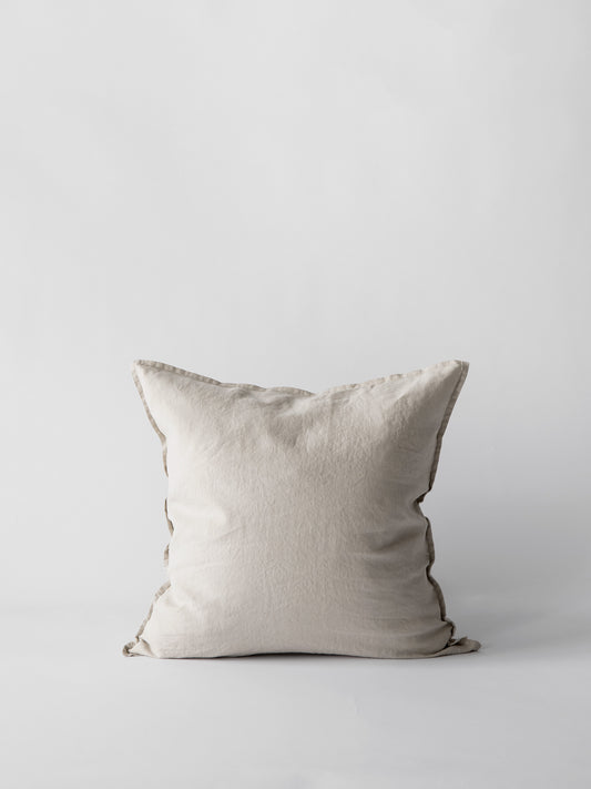 Tell Me More Kuddfodral Linne 50x50  - warm grey