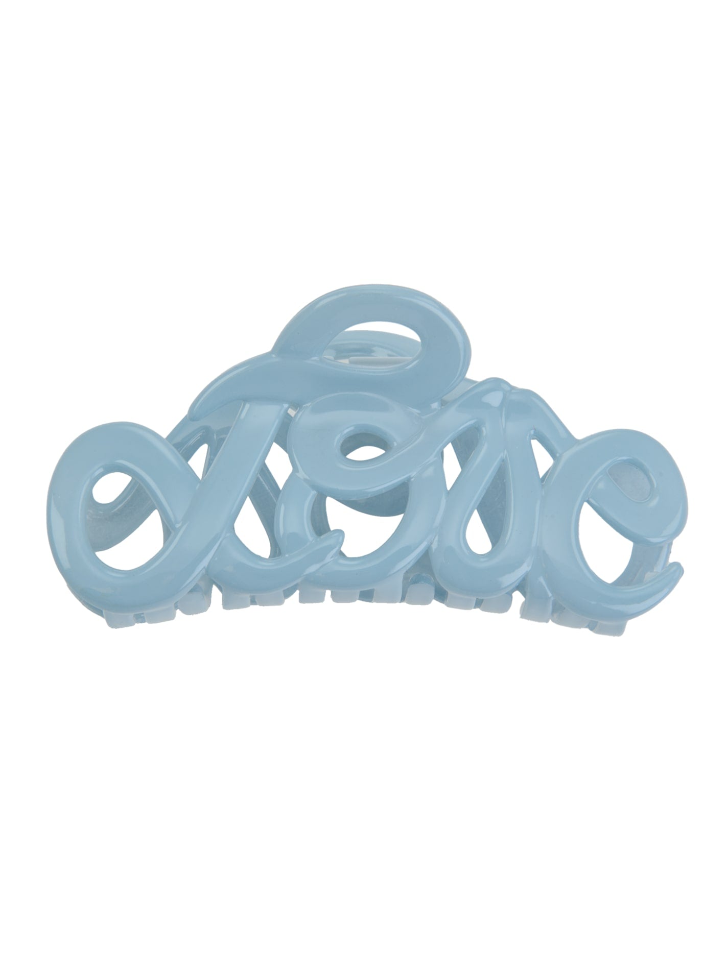 Bon Dep Hårklämma Love 8cm Ljusblå