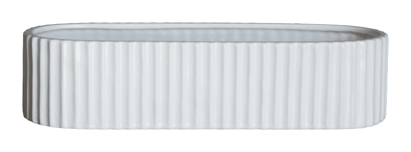 Dbkd Stripe Candle Holder Shiny White