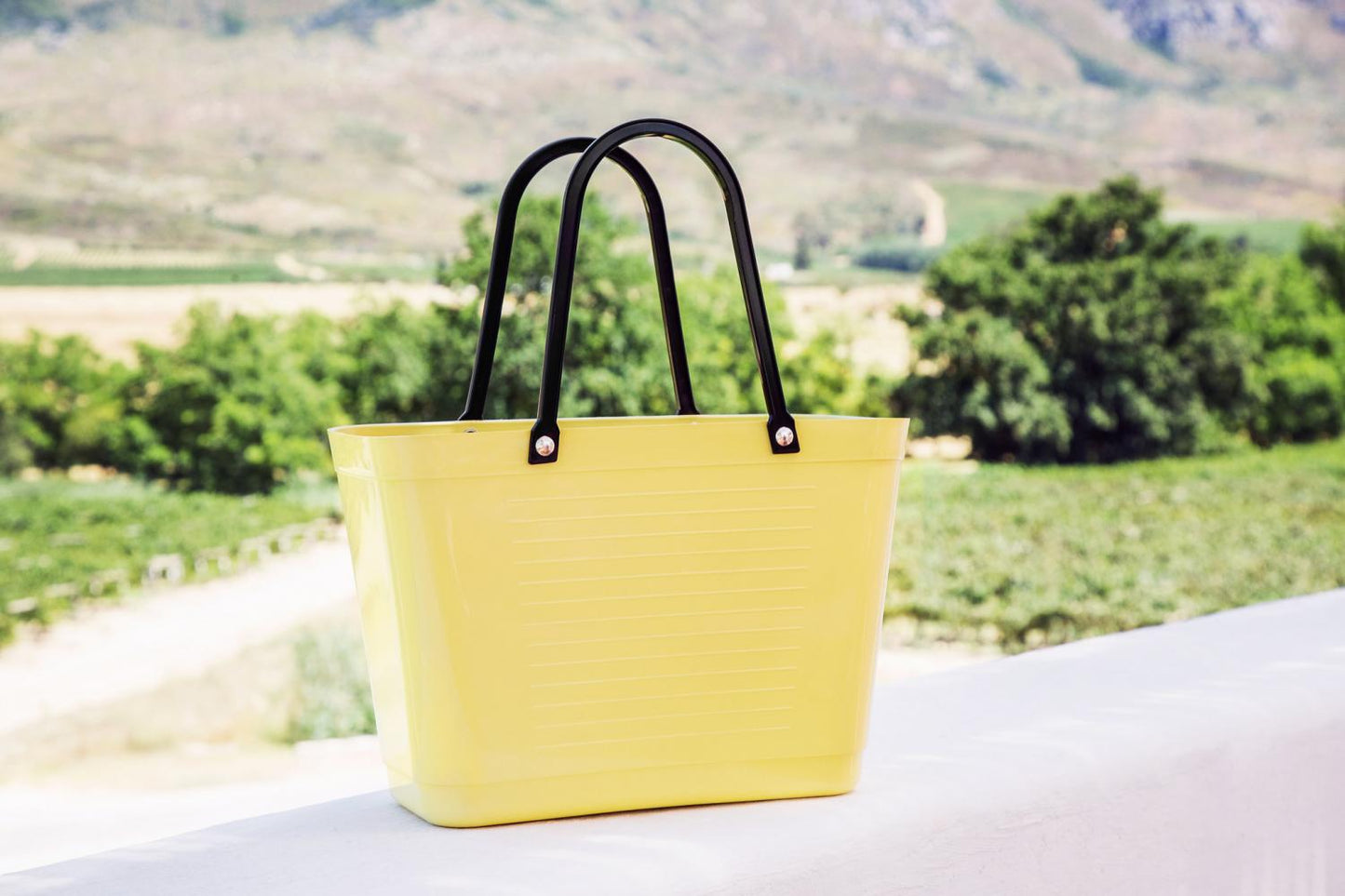 Hinza Väska Liten Citrongul - Green Plastic