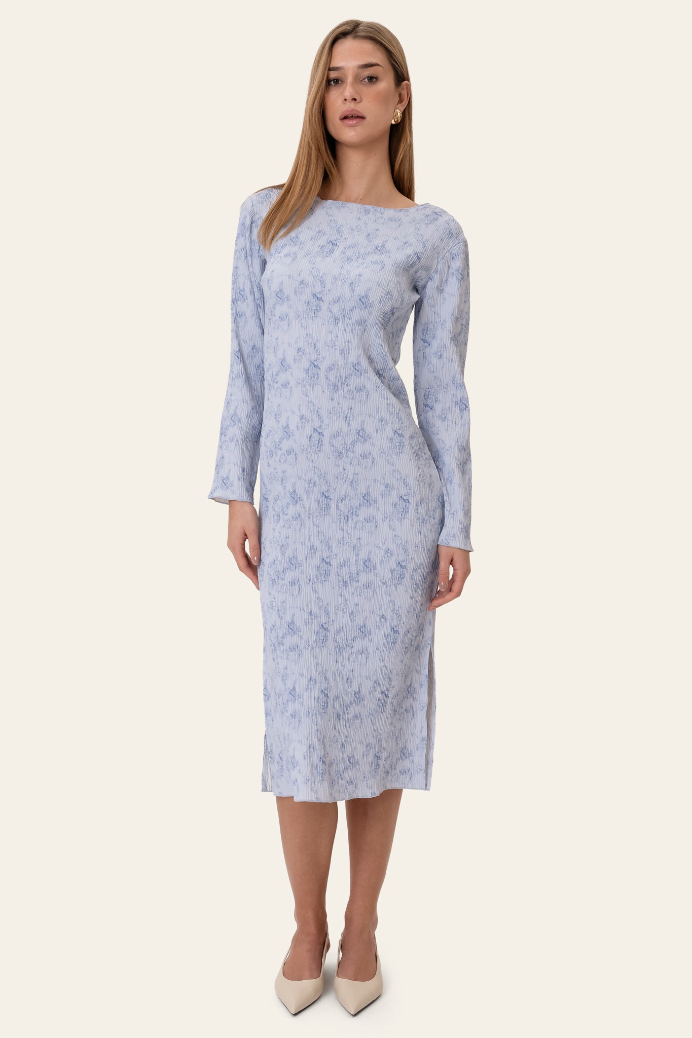 BYIC Midiklänning ODAIC - Soft Blue Blossom