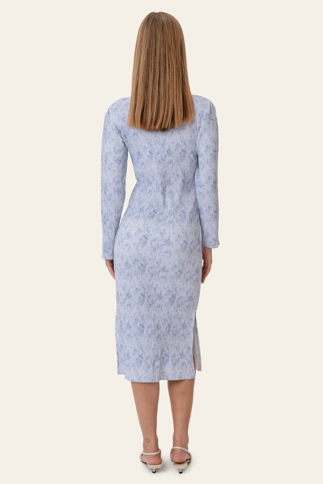 BYIC Midiklänning ODAIC - Soft Blue Blossom