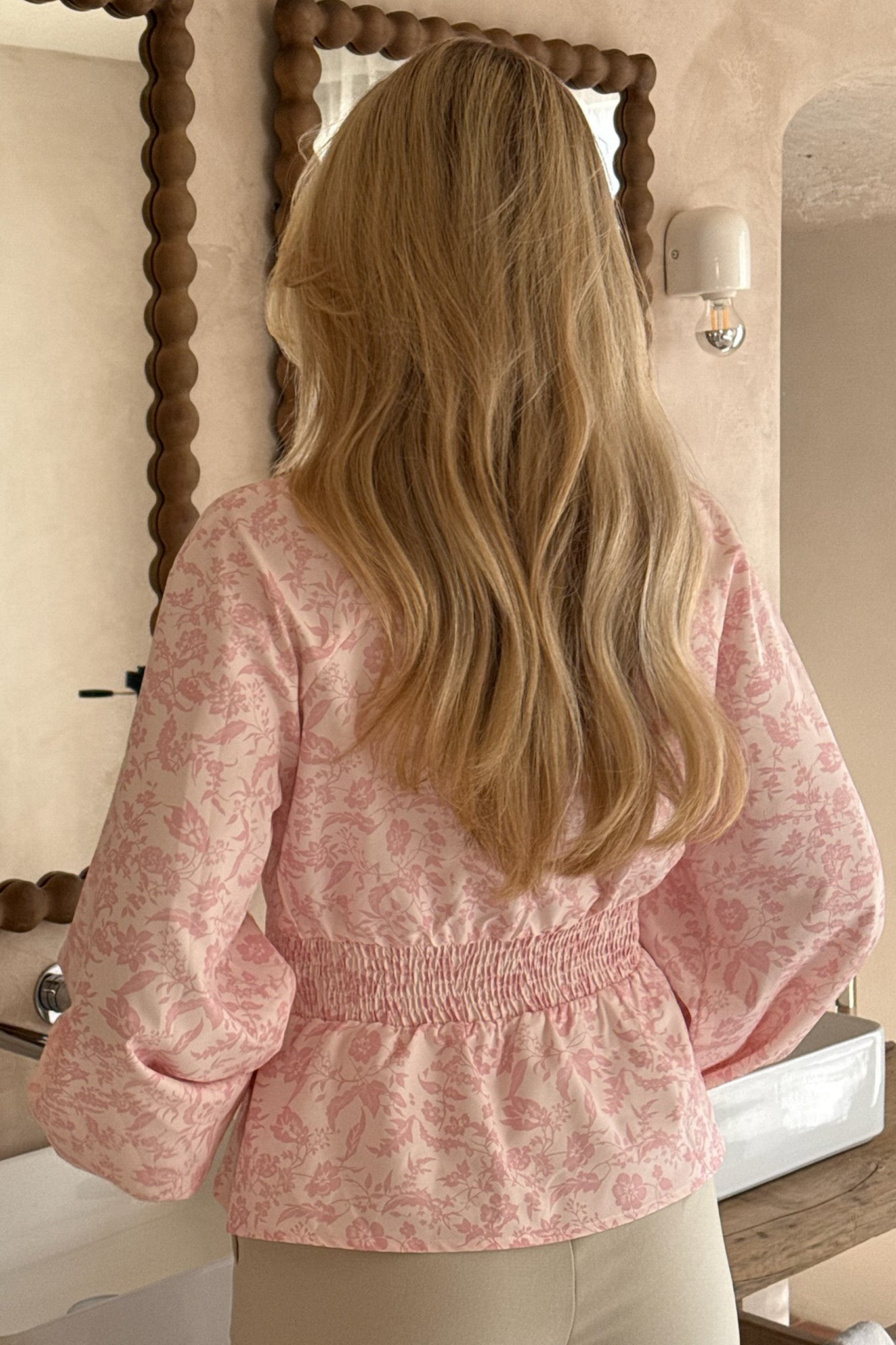 BYIC AddyIC Blus - Light Pink Floral