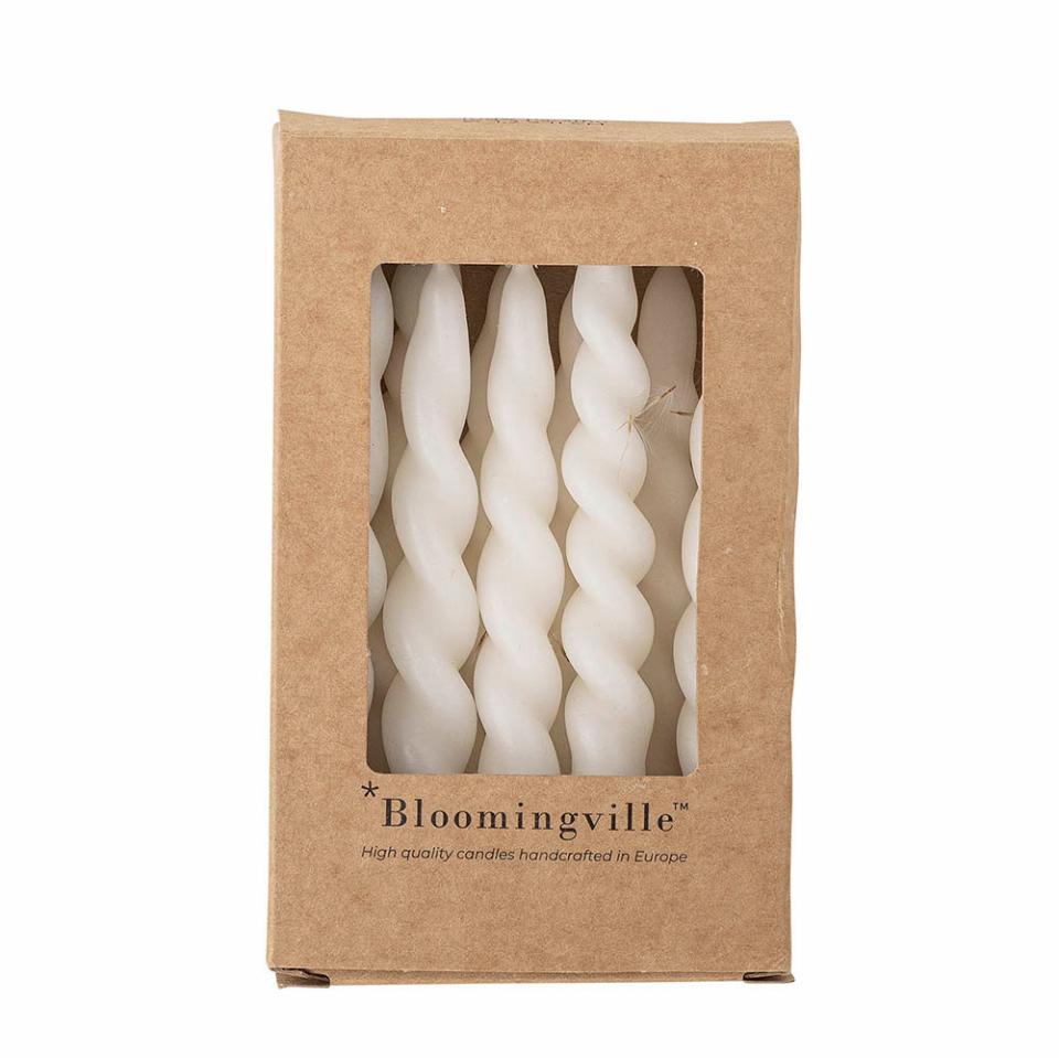 Bloomingville Twist Candles White 12-pack