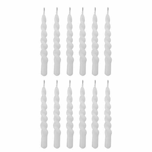Bloomingville Twist Candles White 12-pack