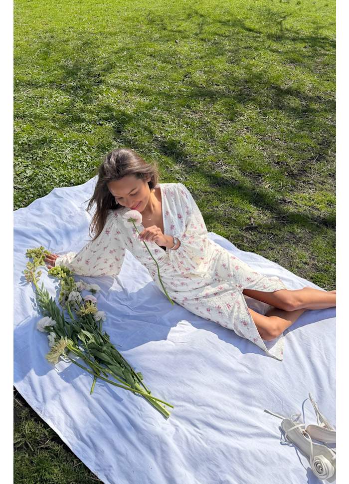 BYIC Midiklänning AdaIC - Off White Vintage Rose
