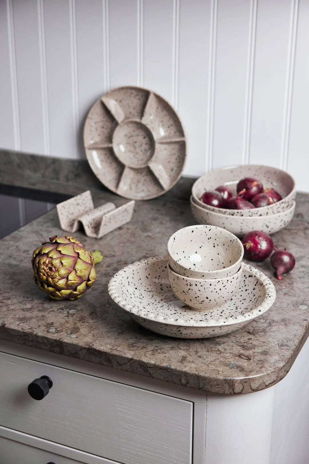 Sagaform DItte serveringsfat rund beige