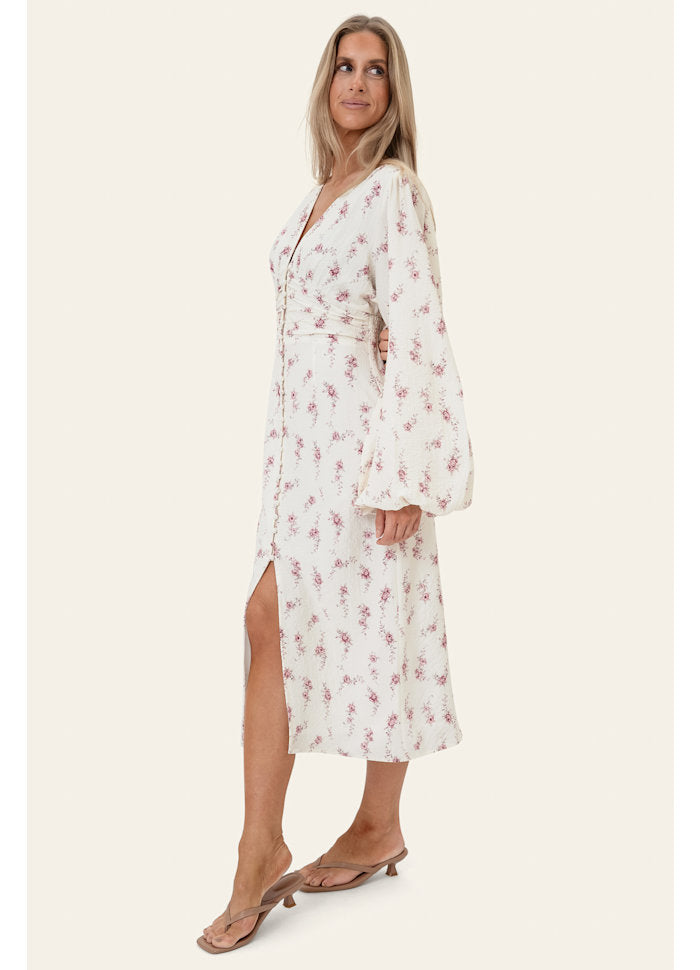 BYIC Midiklänning AdaIC - Off White Vintage Rose