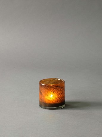 Tell Me More Lyric candleholder XS - dark brown