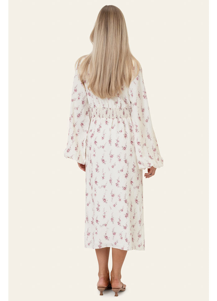 BYIC Midiklänning AdaIC - Off White Vintage Rose