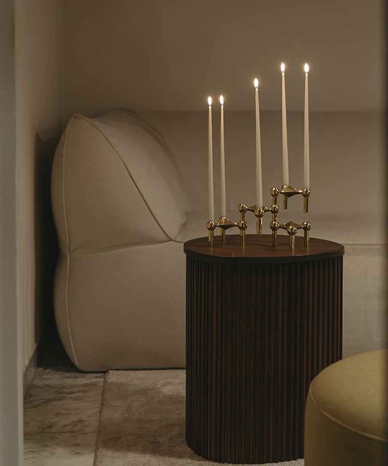 STOFF Nagel Candle Holder Brass