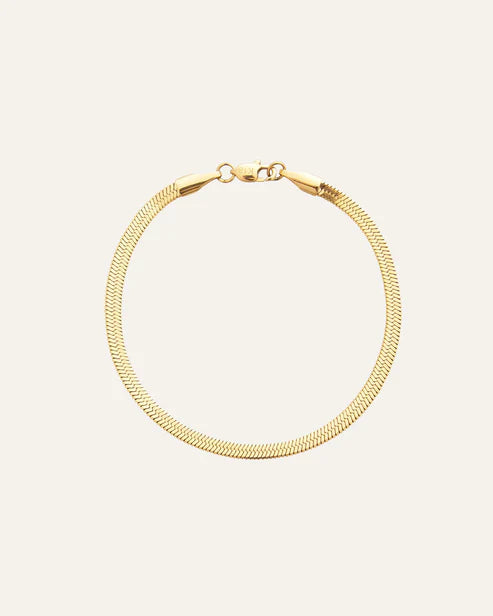 Mockberg Thin Snake Gold Bracelet Small