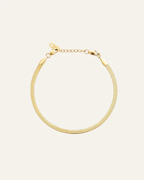 Mockberg Thin Snake Gold Bracelet Small