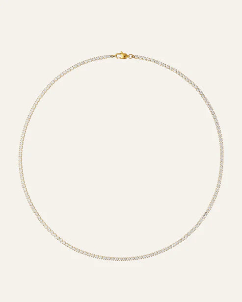 Mockberg Shiny Tennis Halsband Guld