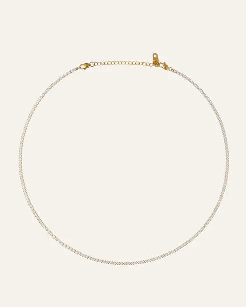 Mockberg Shiny Tennis Halsband Guld