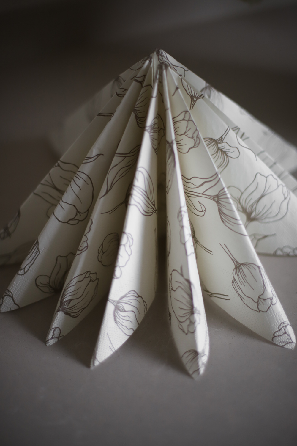 Cooee Design Servetter Tulipa White