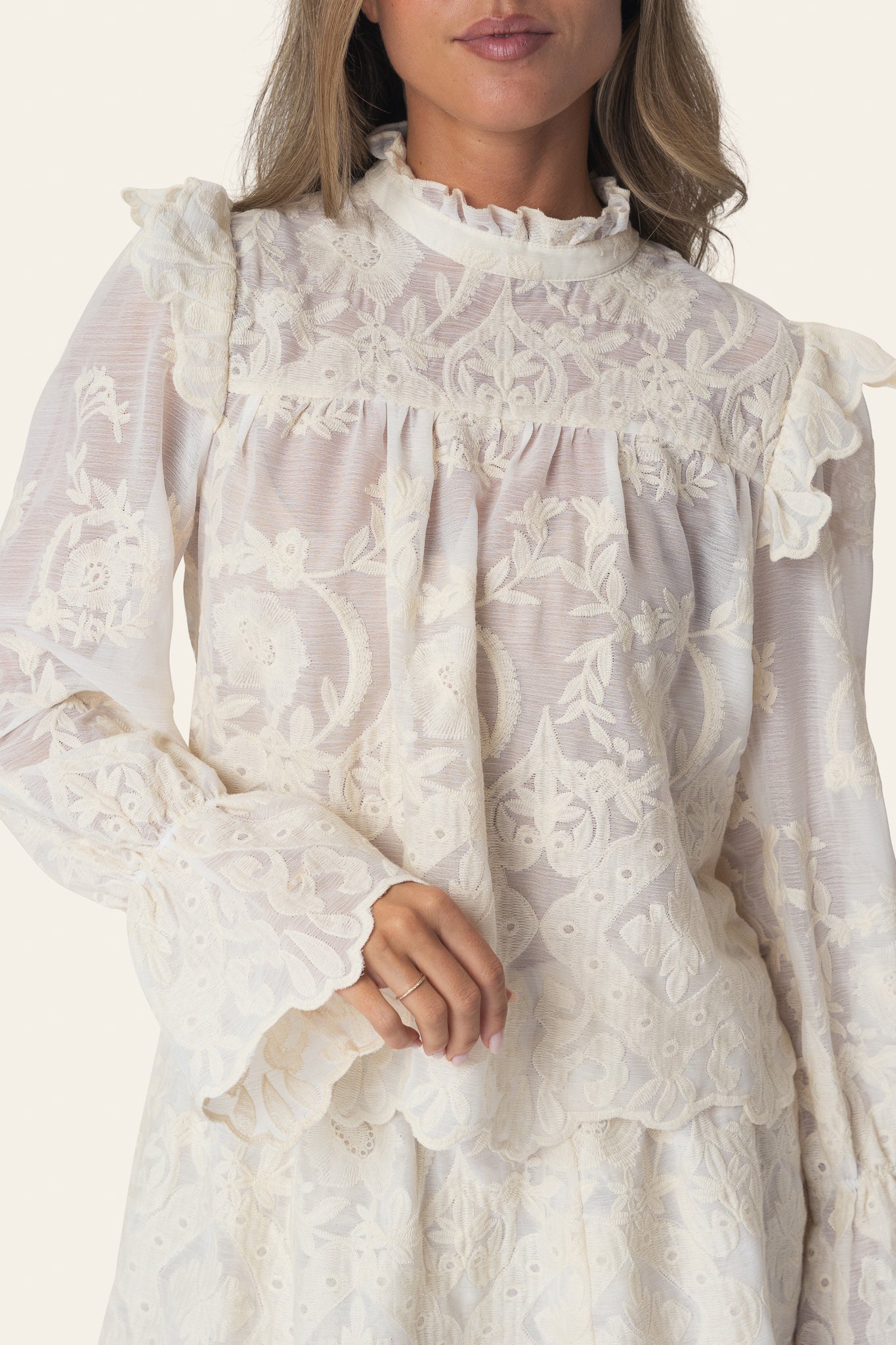 BYIC Blus EllinorIC lace - White