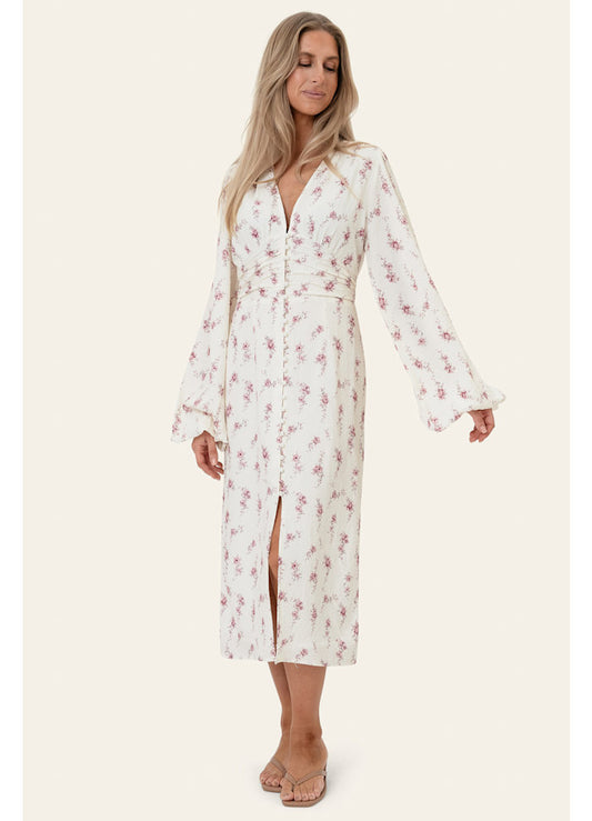 BYIC Midiklänning AdaIC - Off White Vintage Rose