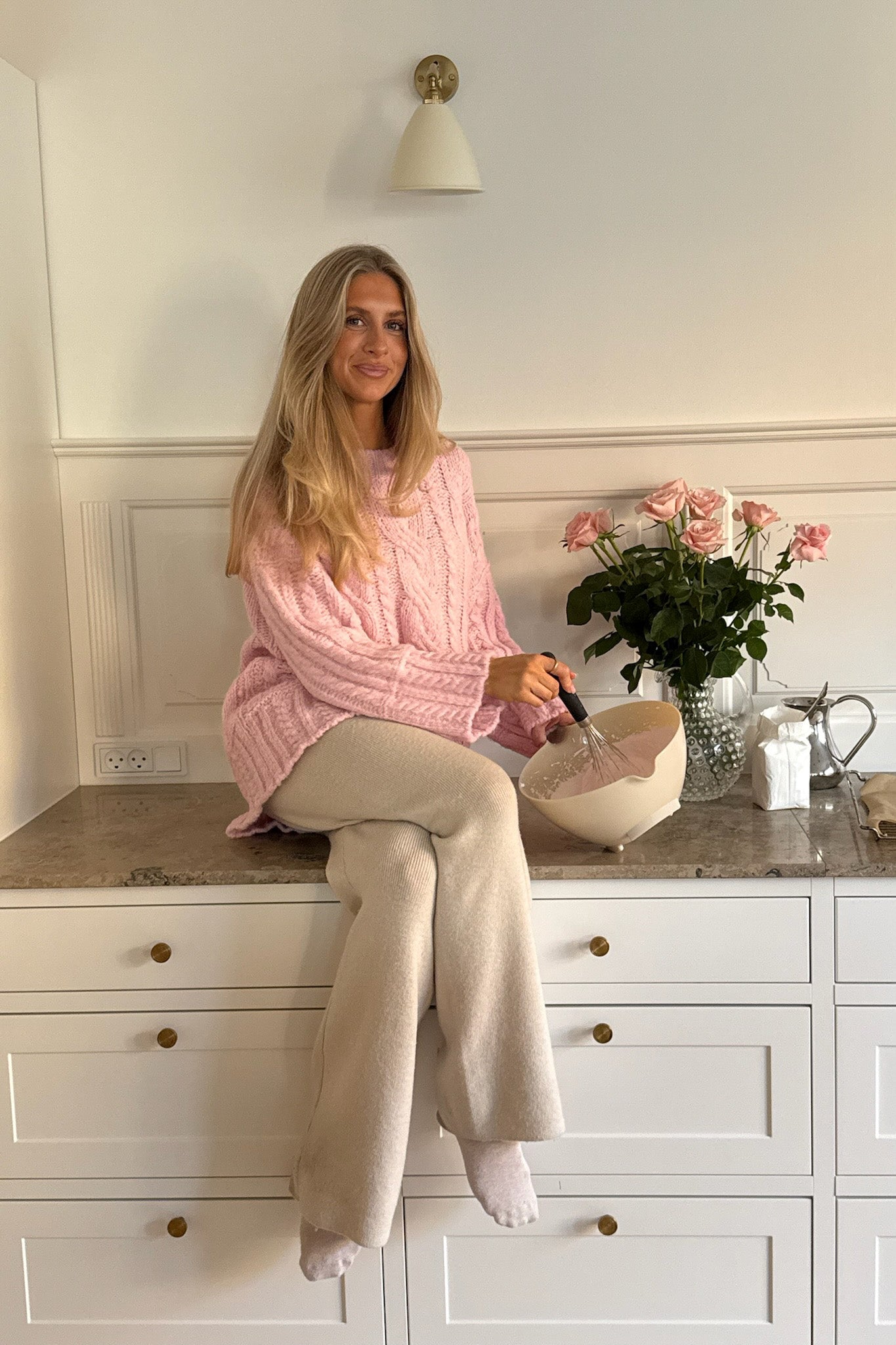 BYIC KikiIC Sweater Ljusrosa